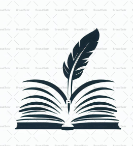 Offenes Buch und Feder